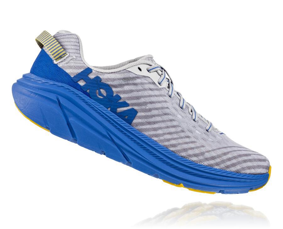 Running Shoes Mens - Hoka One One Rincon - Grey/Blue - IFEVHGX-47